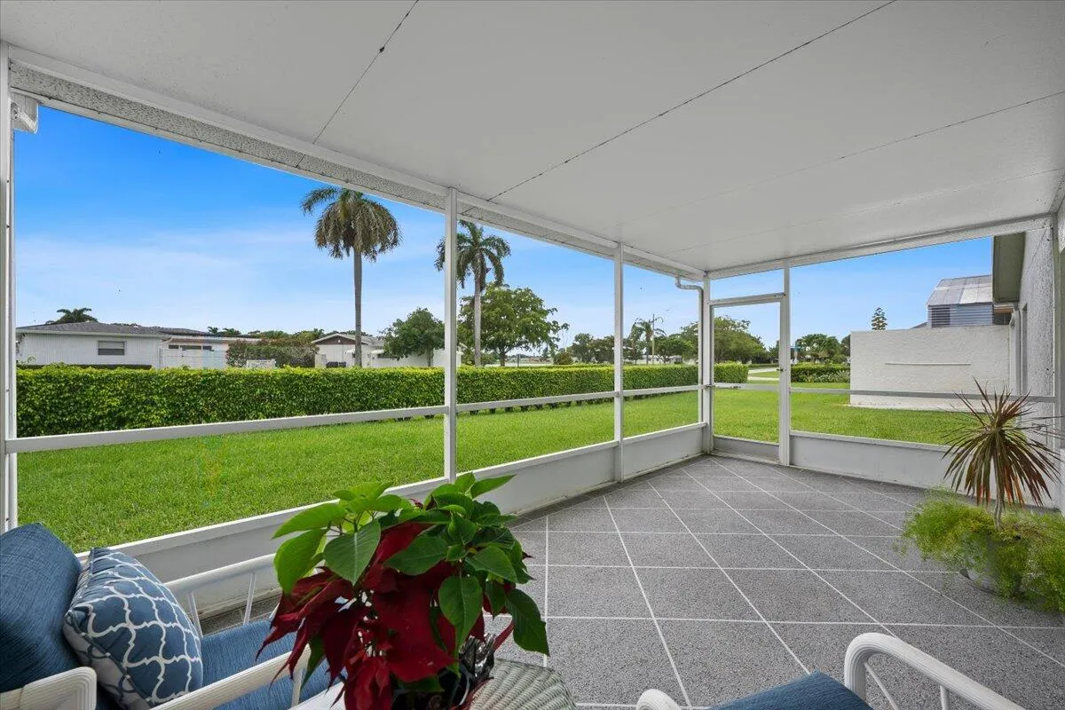 View from Covered Screened Patio