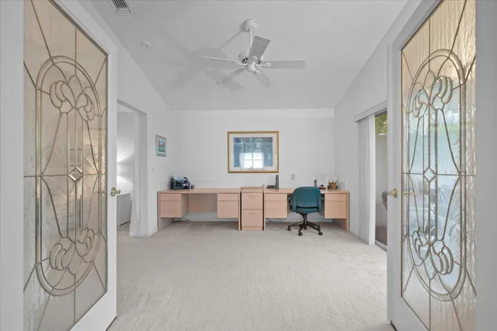 Office w/ Beveled Glass Doors