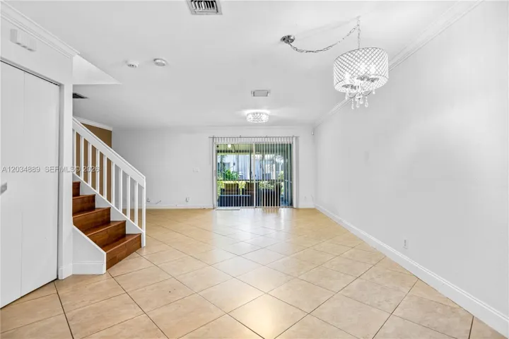 Spacious living and dining area downstairs