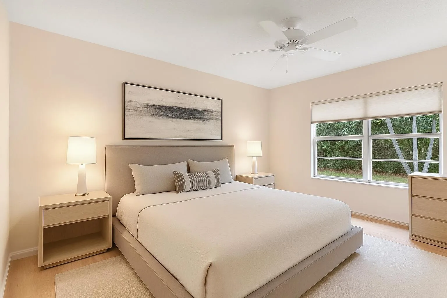 **digitally staged - primary bedroom