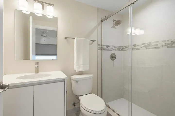 **digitally staged - primary bathroom