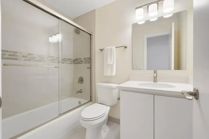 **digitally staged - guest bathroom accessible from hallway!