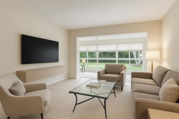 **digitally staged - living room