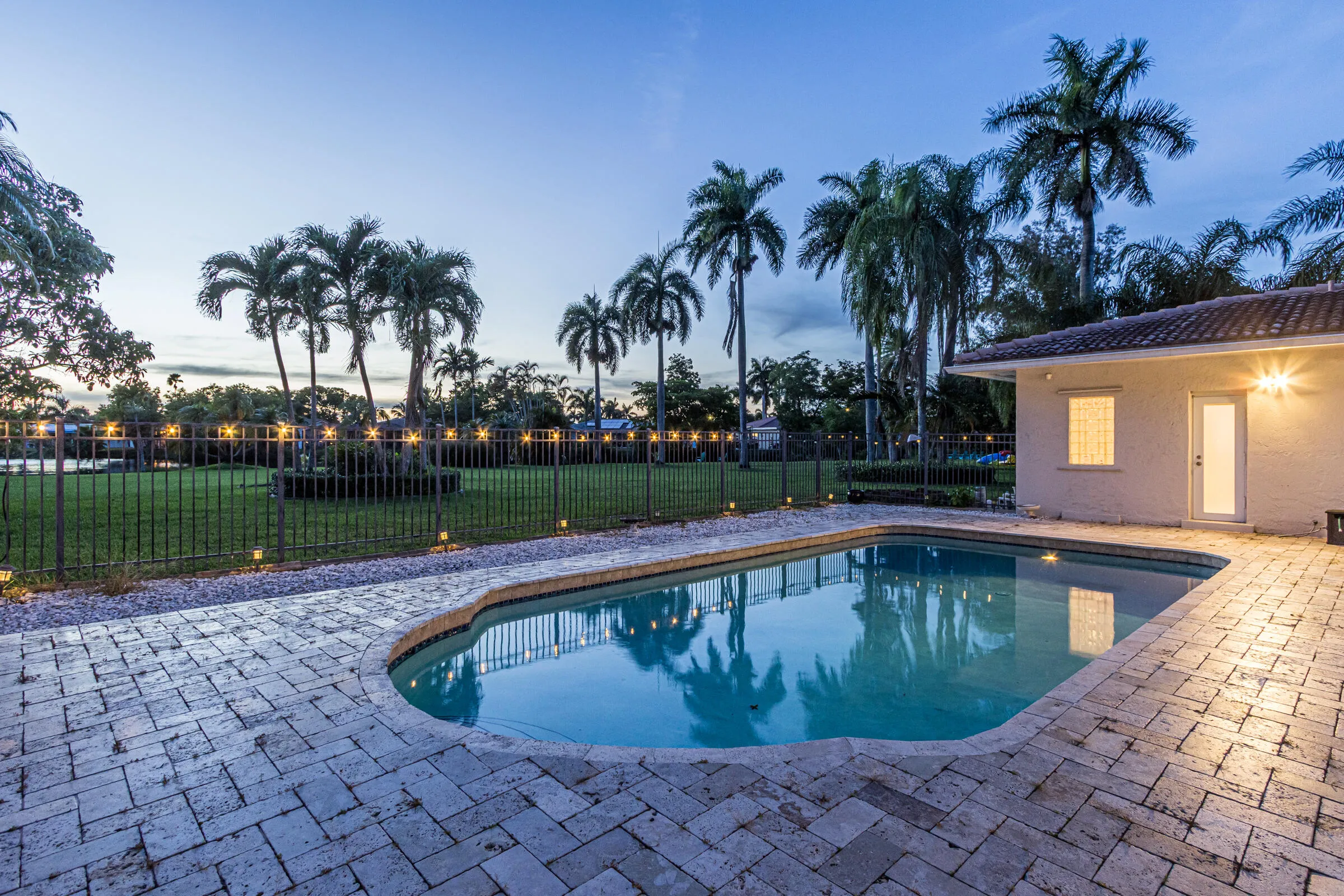 Palm Tree lined property