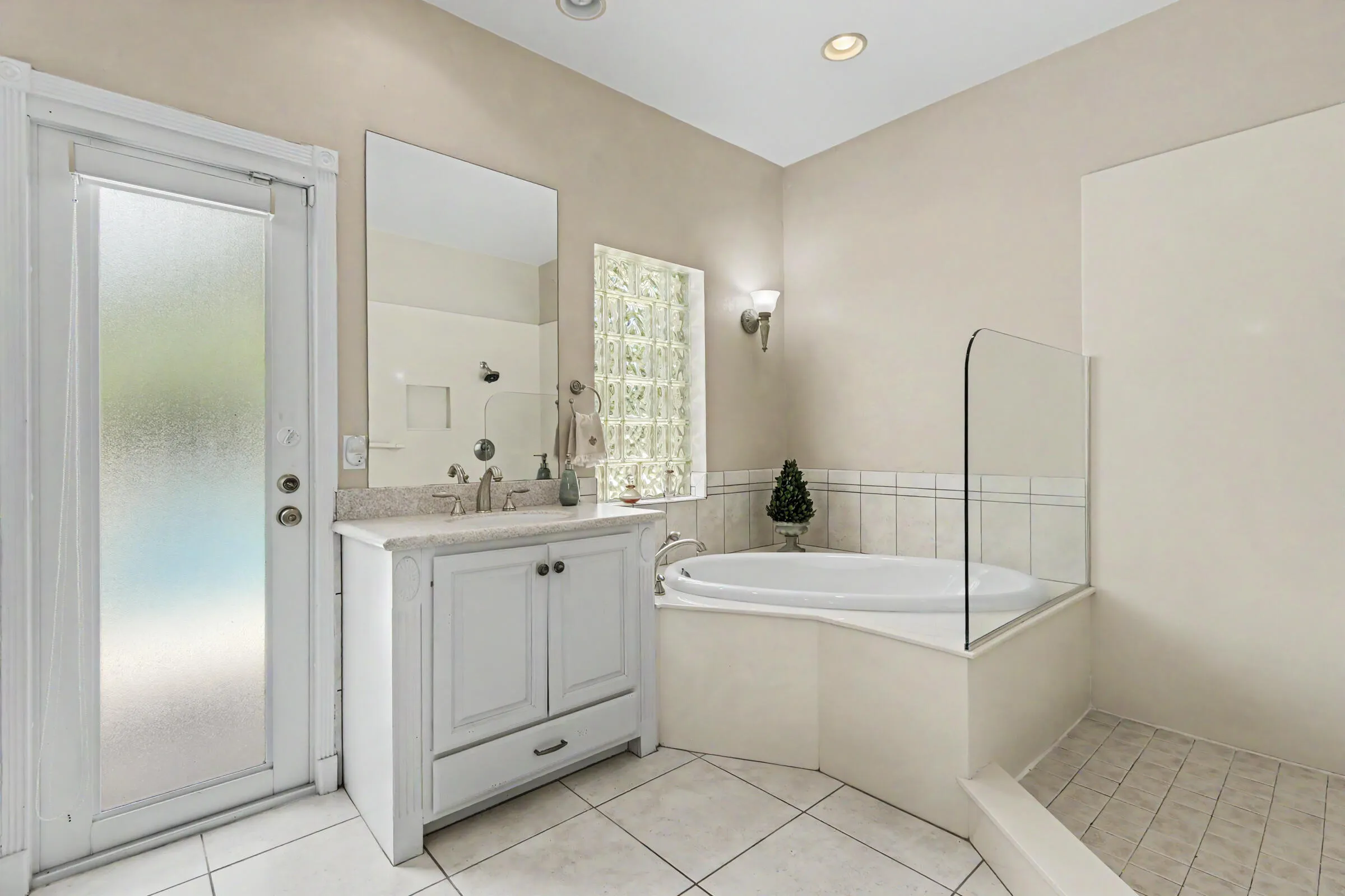 Master Bathroom with separate tub & shower