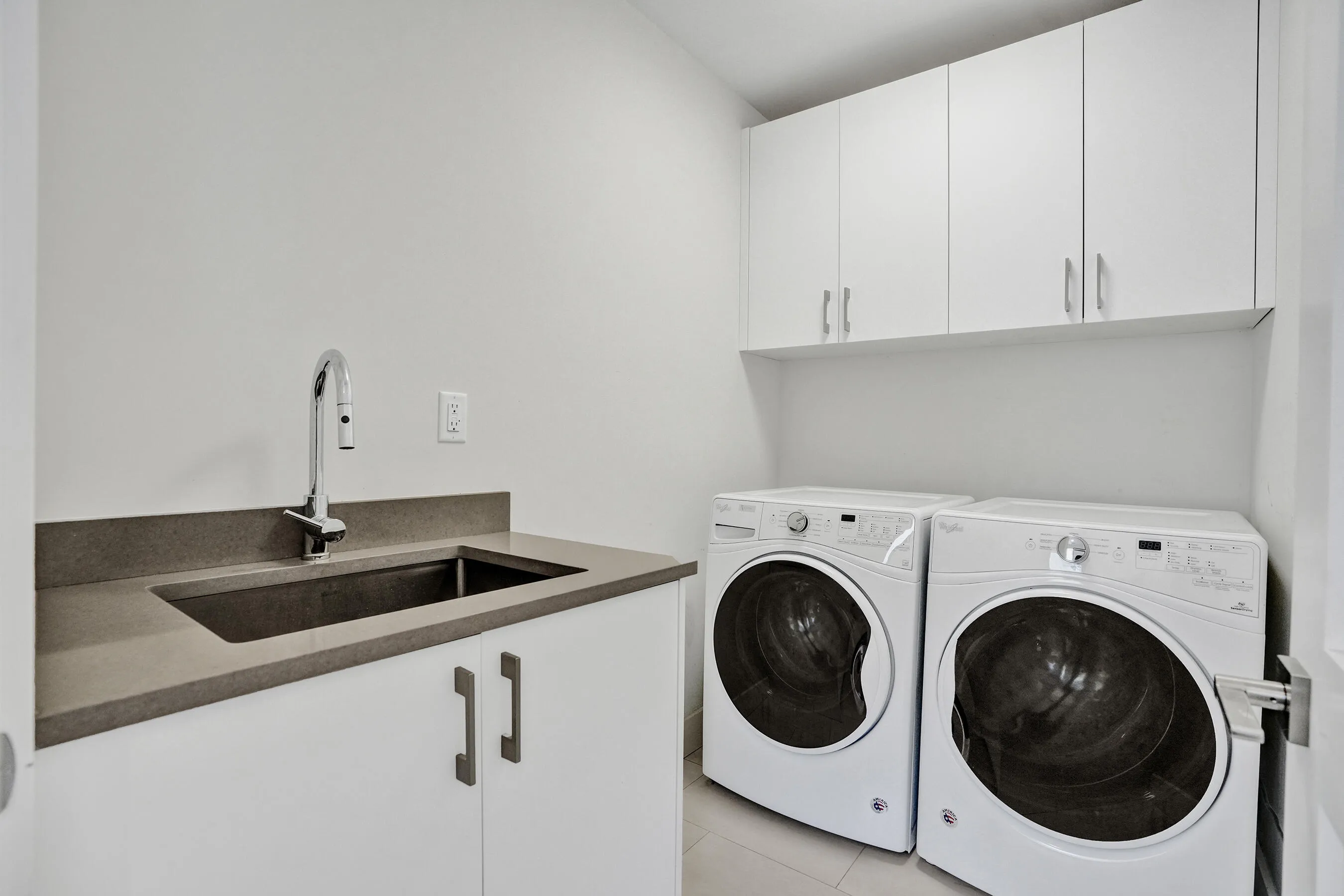 Upstairs laundry.