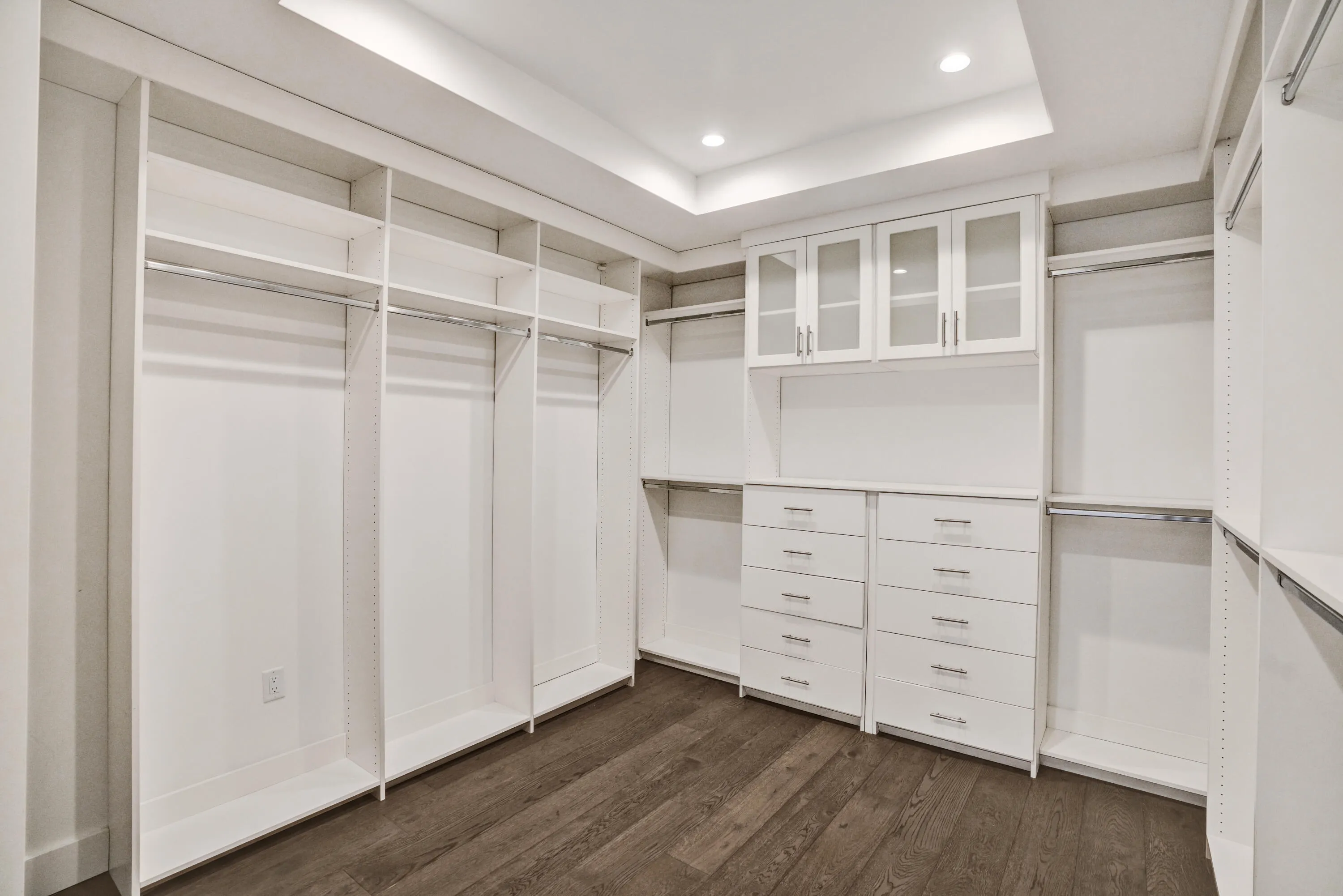 Spacious primary walk in closet #1.