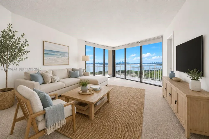 STAGED LIVING ROOM.