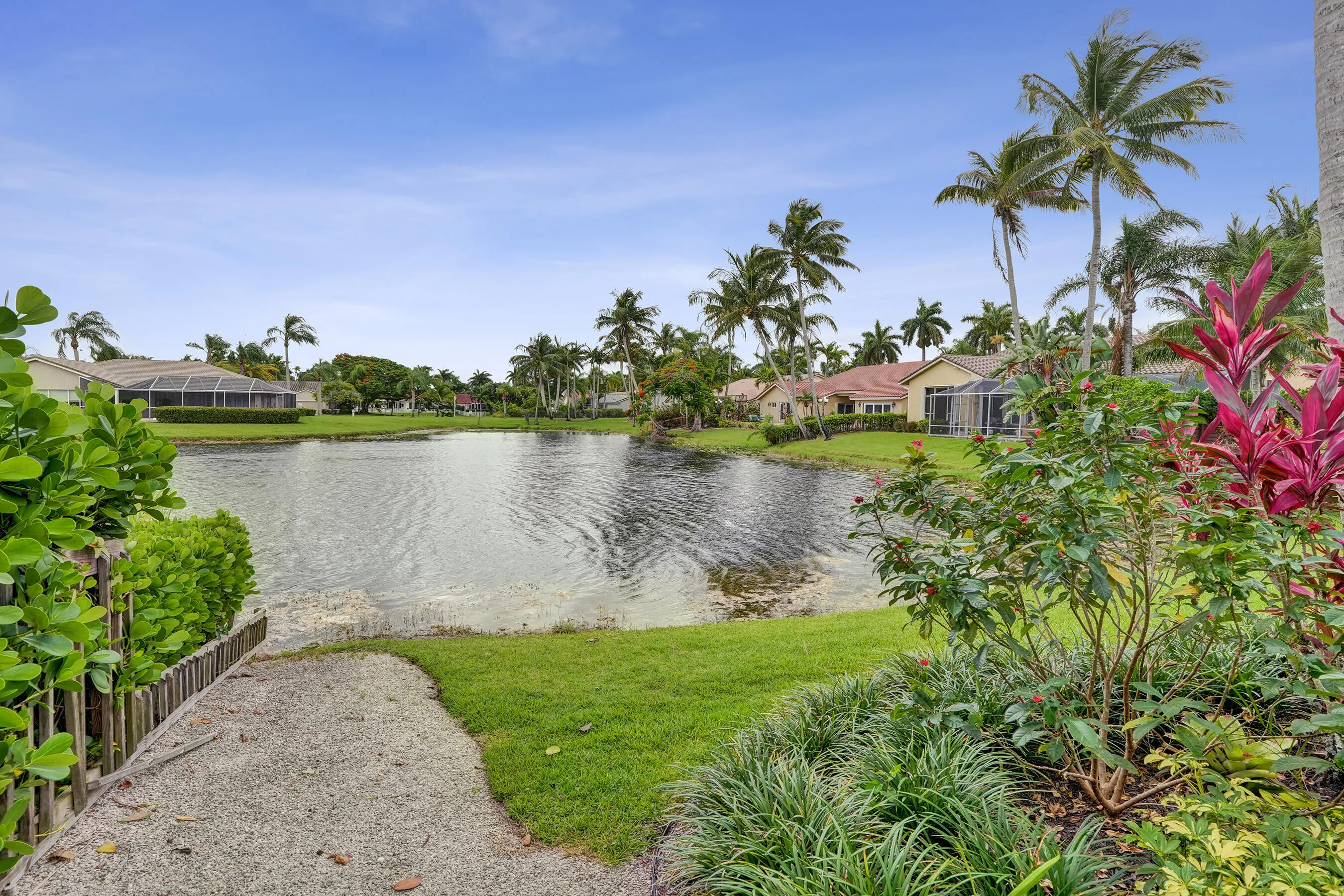 Lush landscaping