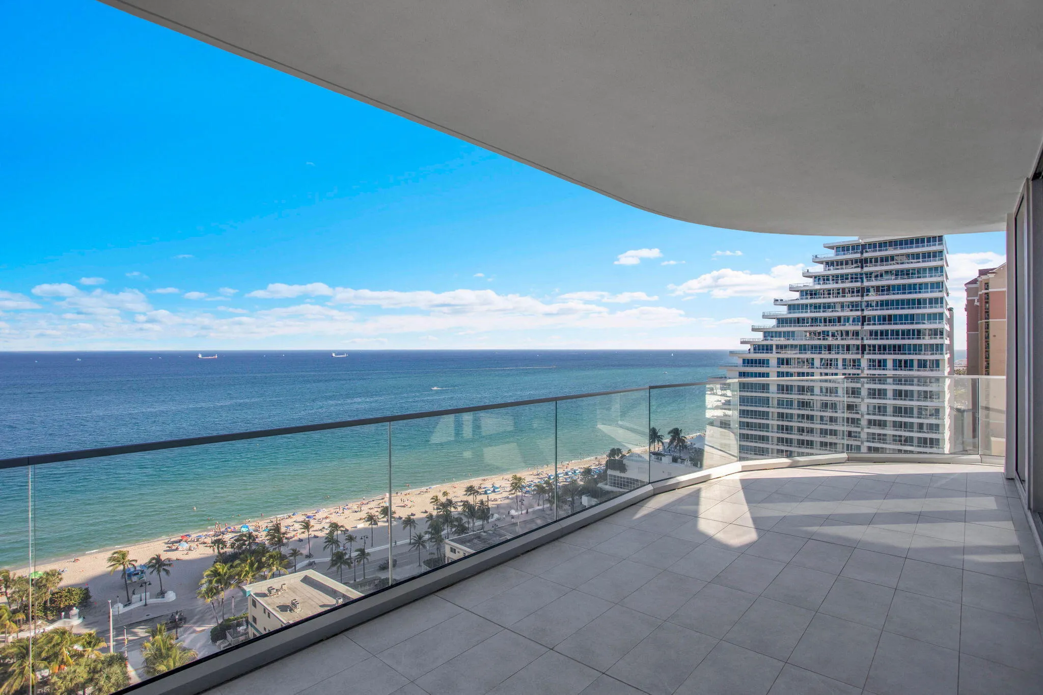 Balcony off the living room
