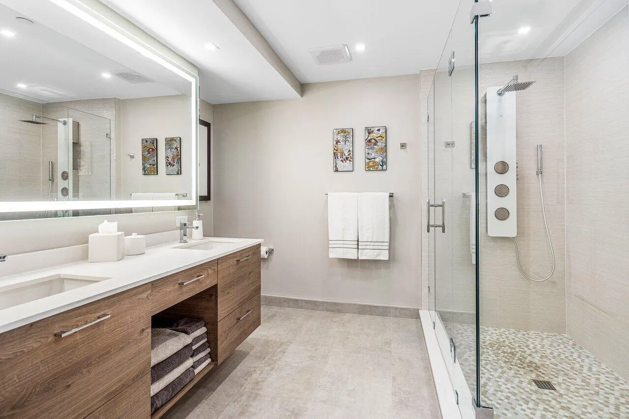 stunning primary bath
