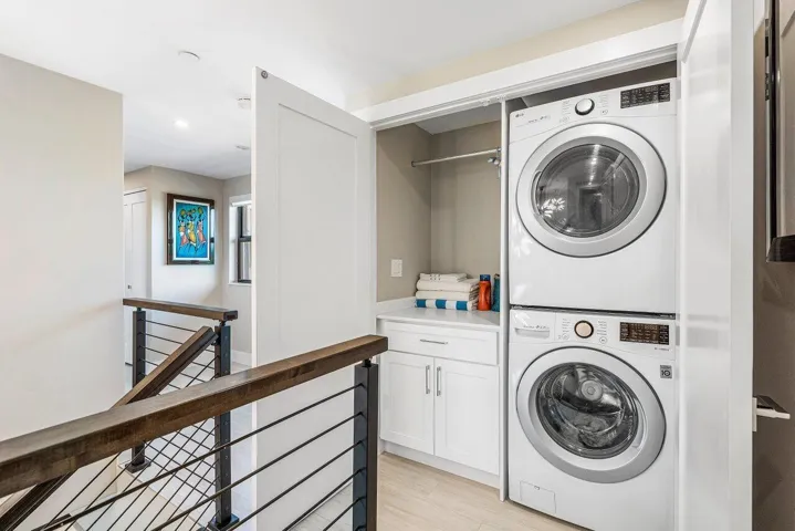 interior built in washer/dryer