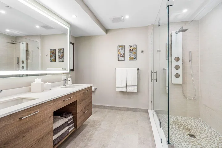 stunning primary bath