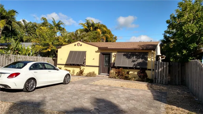 Exterior with ample parking