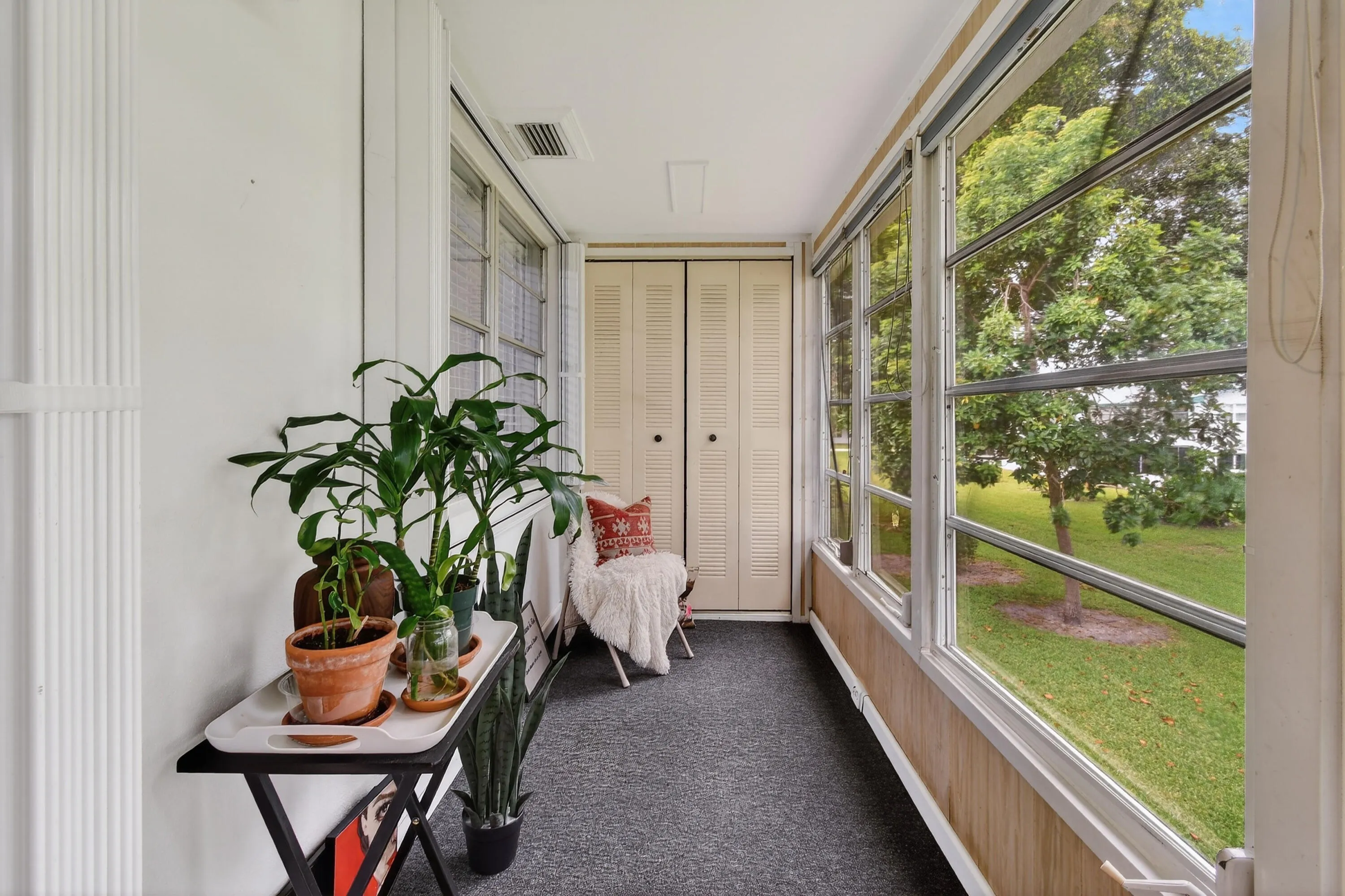 storage closet on patio