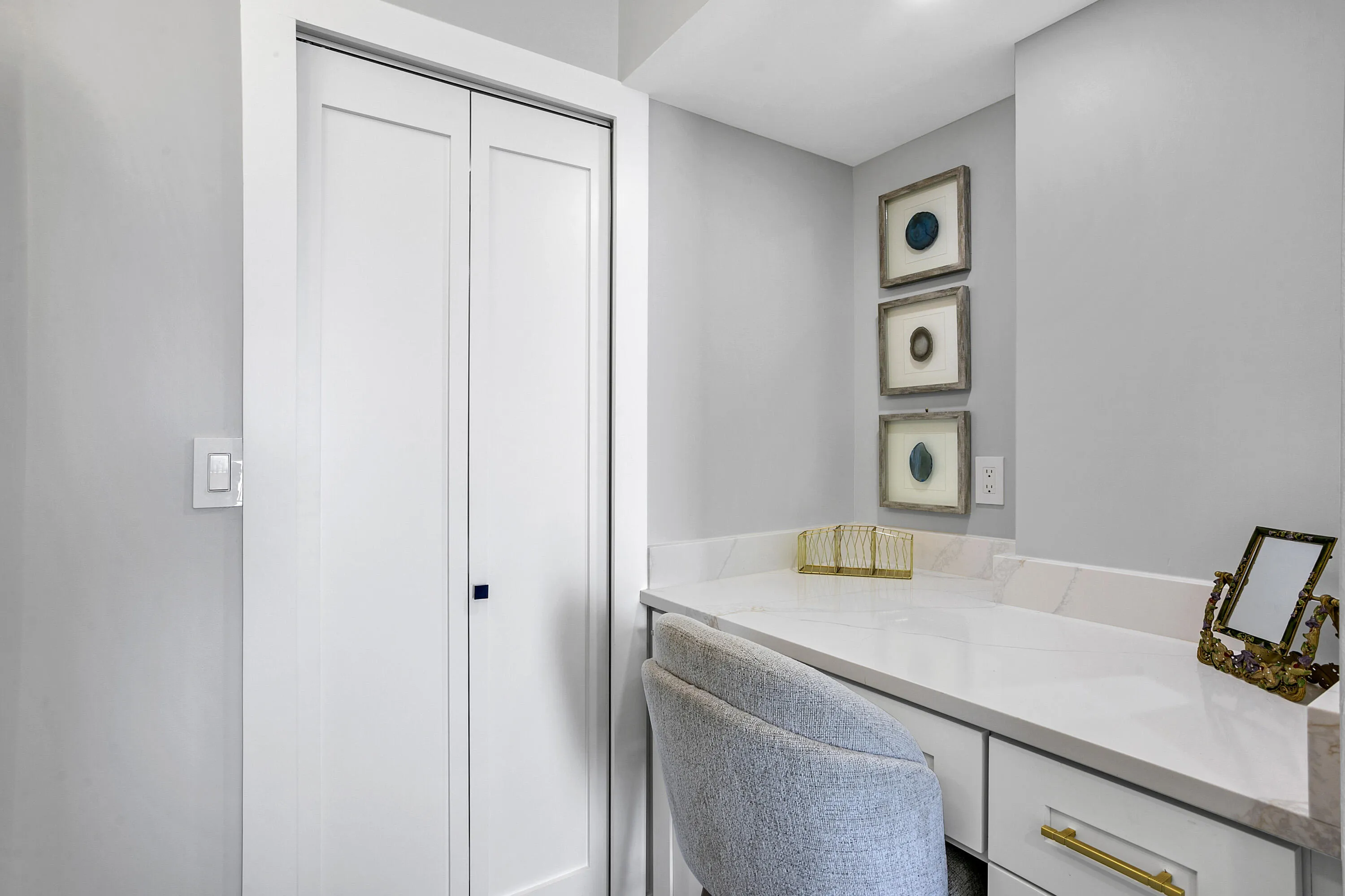 Private Workspace or Makeup Area in the Primary Bedroom