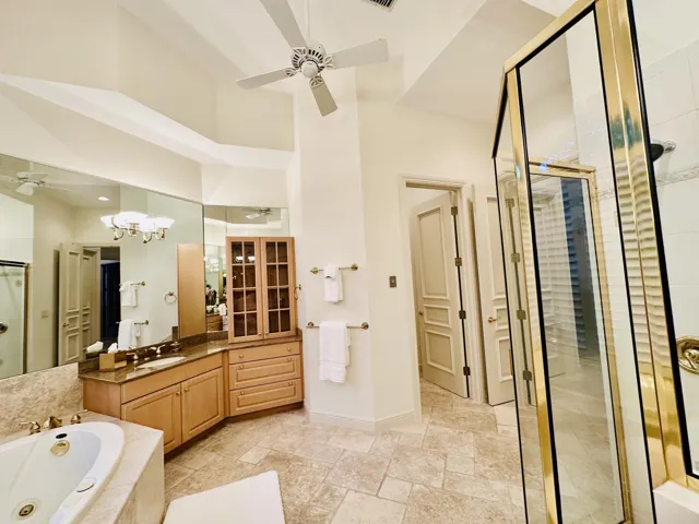 Master Bath with Separate Tub and Shower