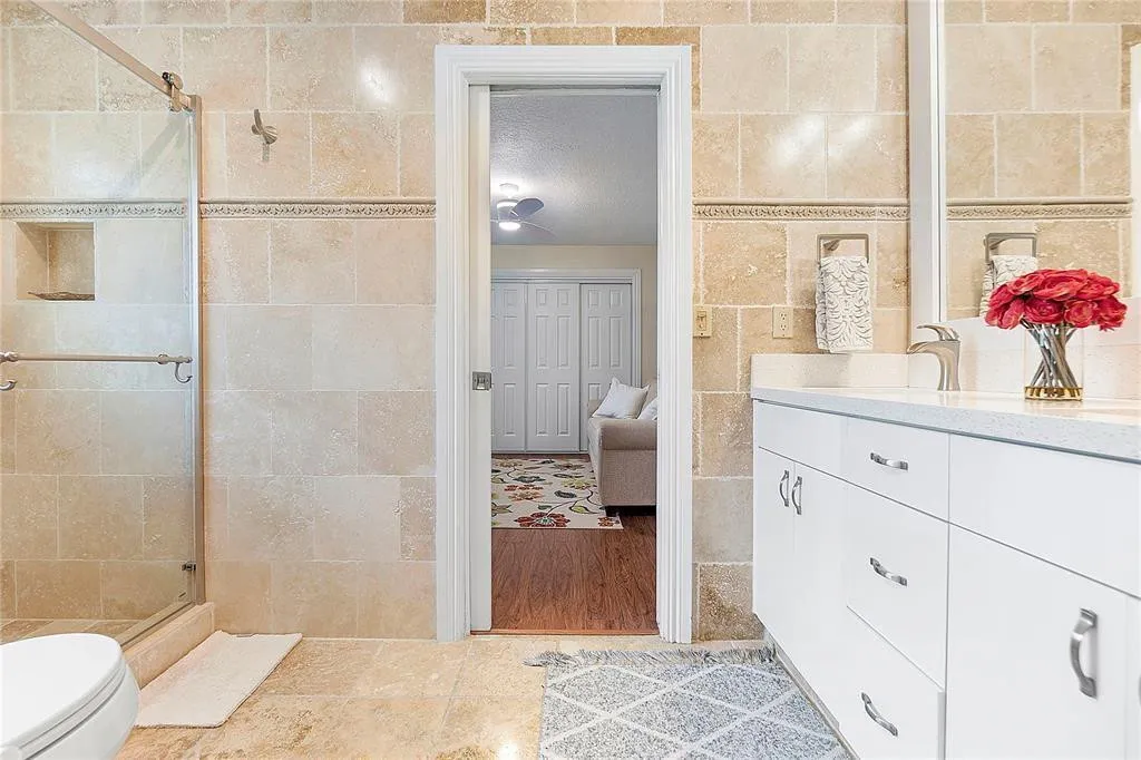 Jack and Jill bathroom.