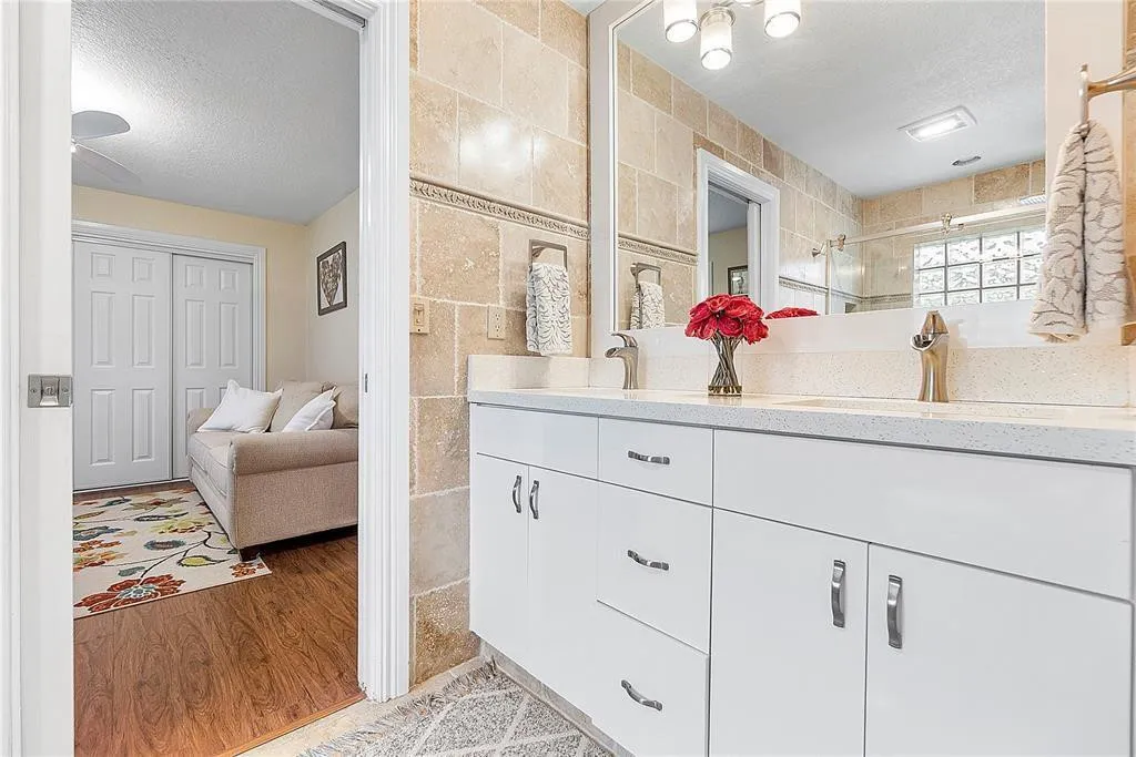 Jack and Jill bathroom.