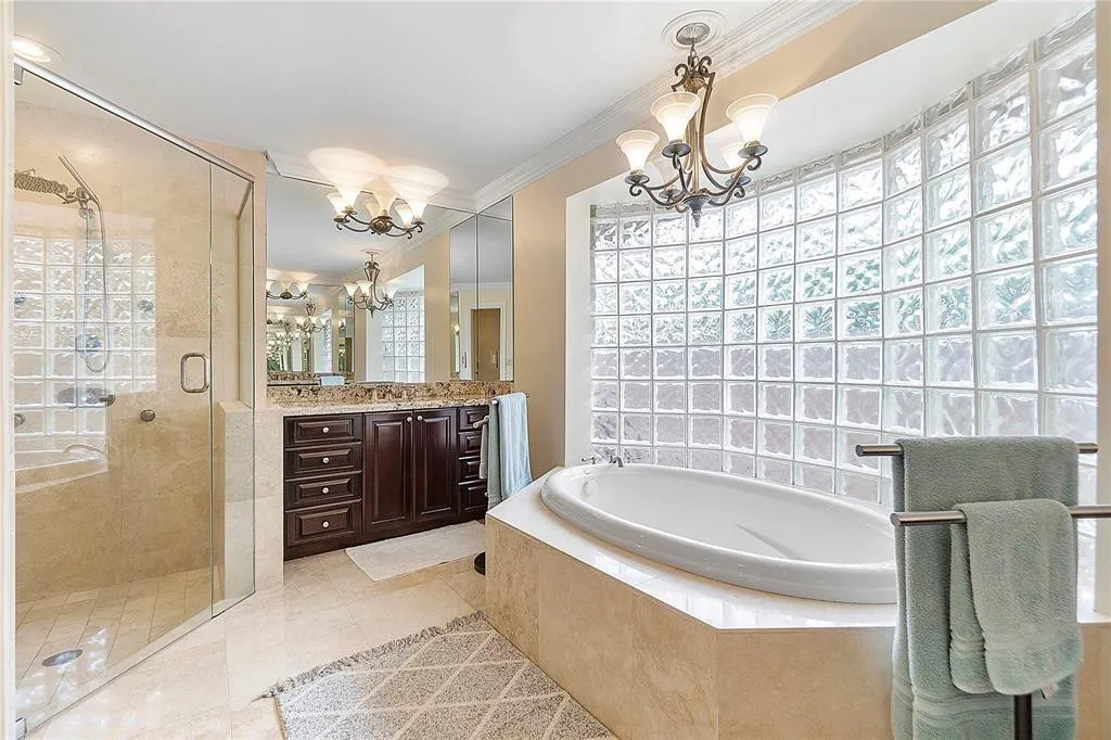 His and her separate sinks.