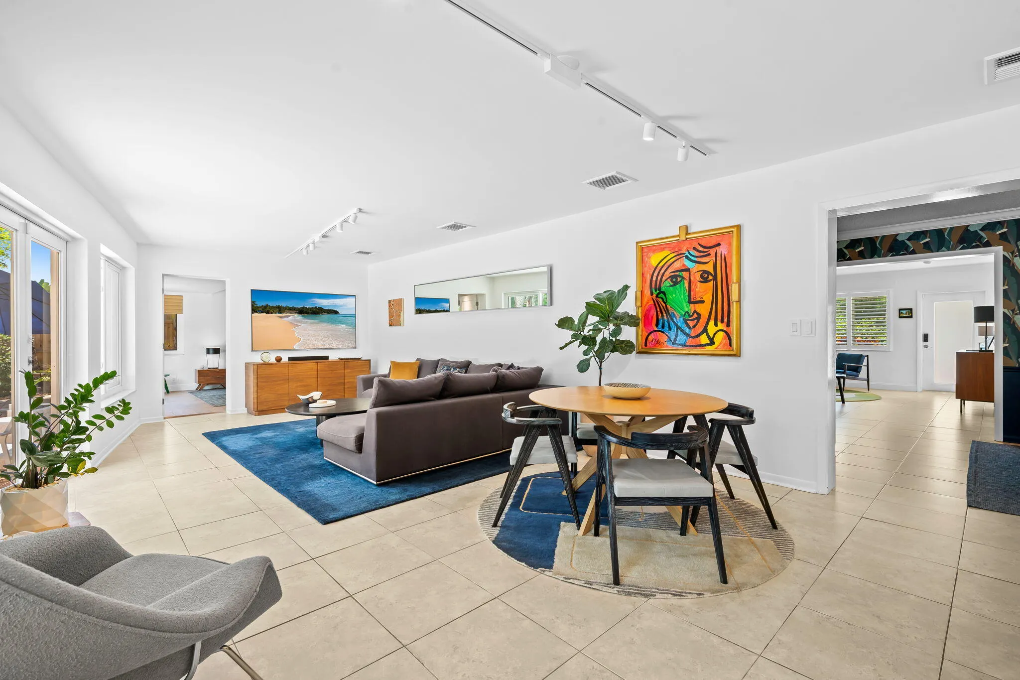 Family room with informal dining.
