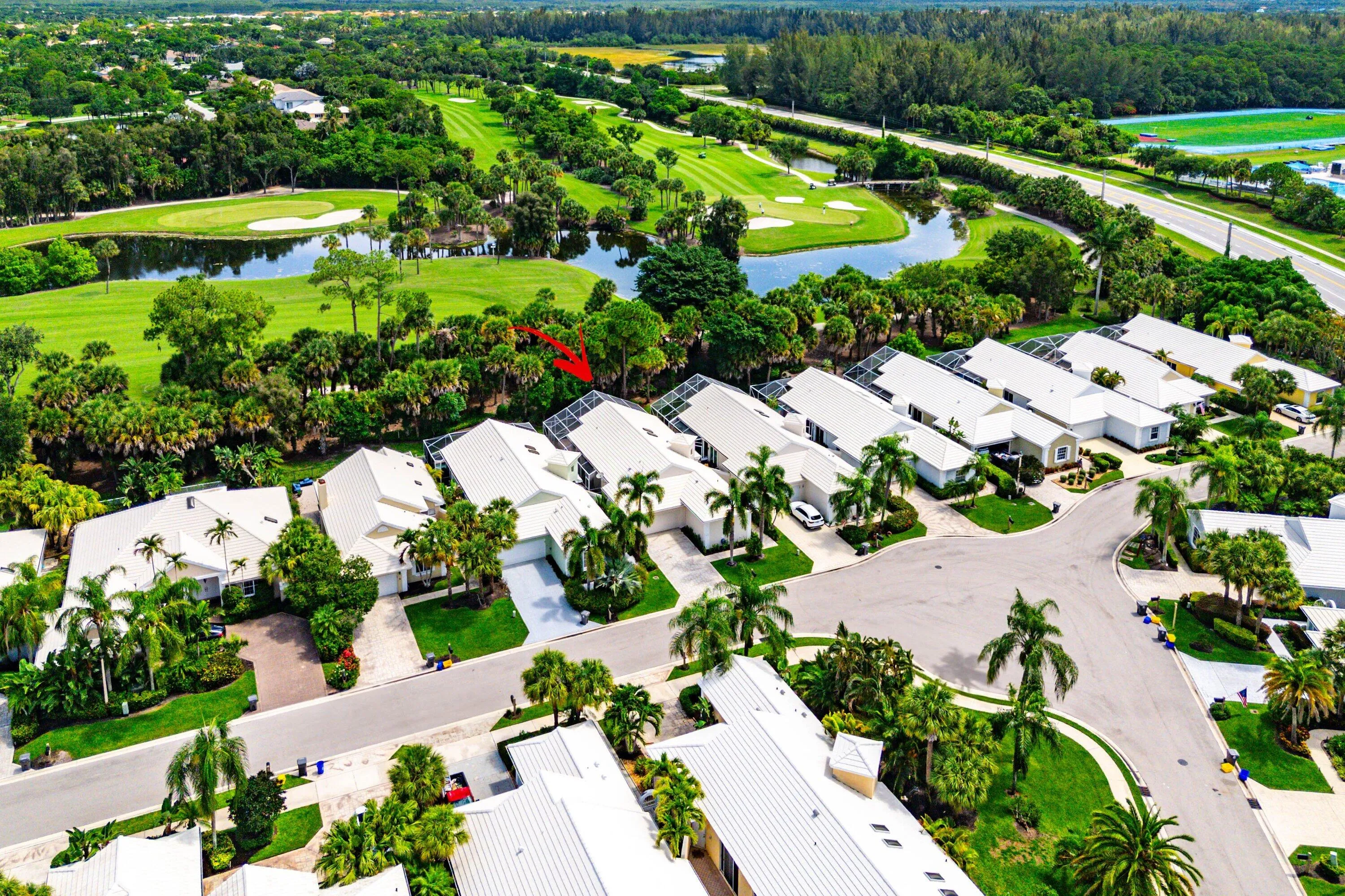 Aerial to Golf Course