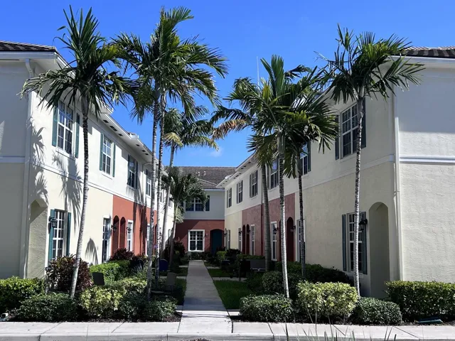Row of townhouses