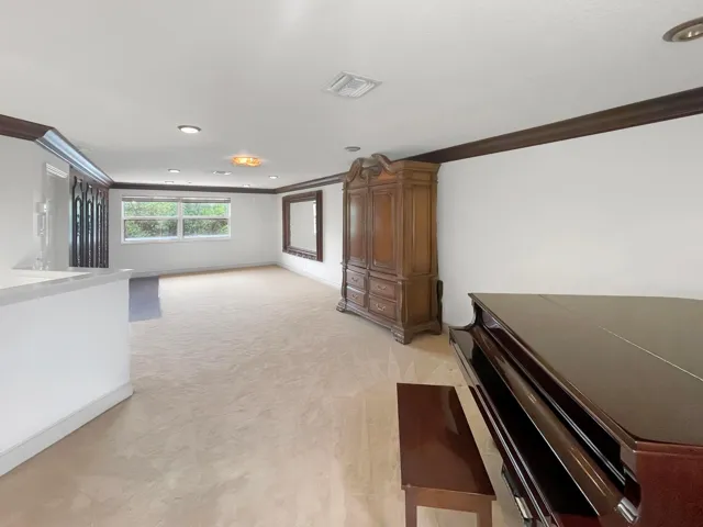 Game room from stairs