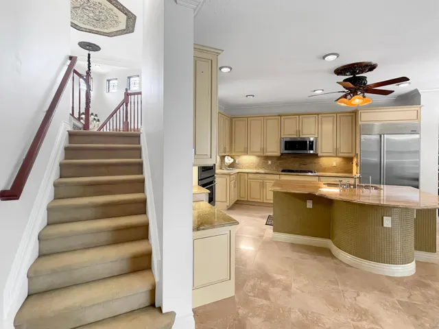 Kitchen back staircase