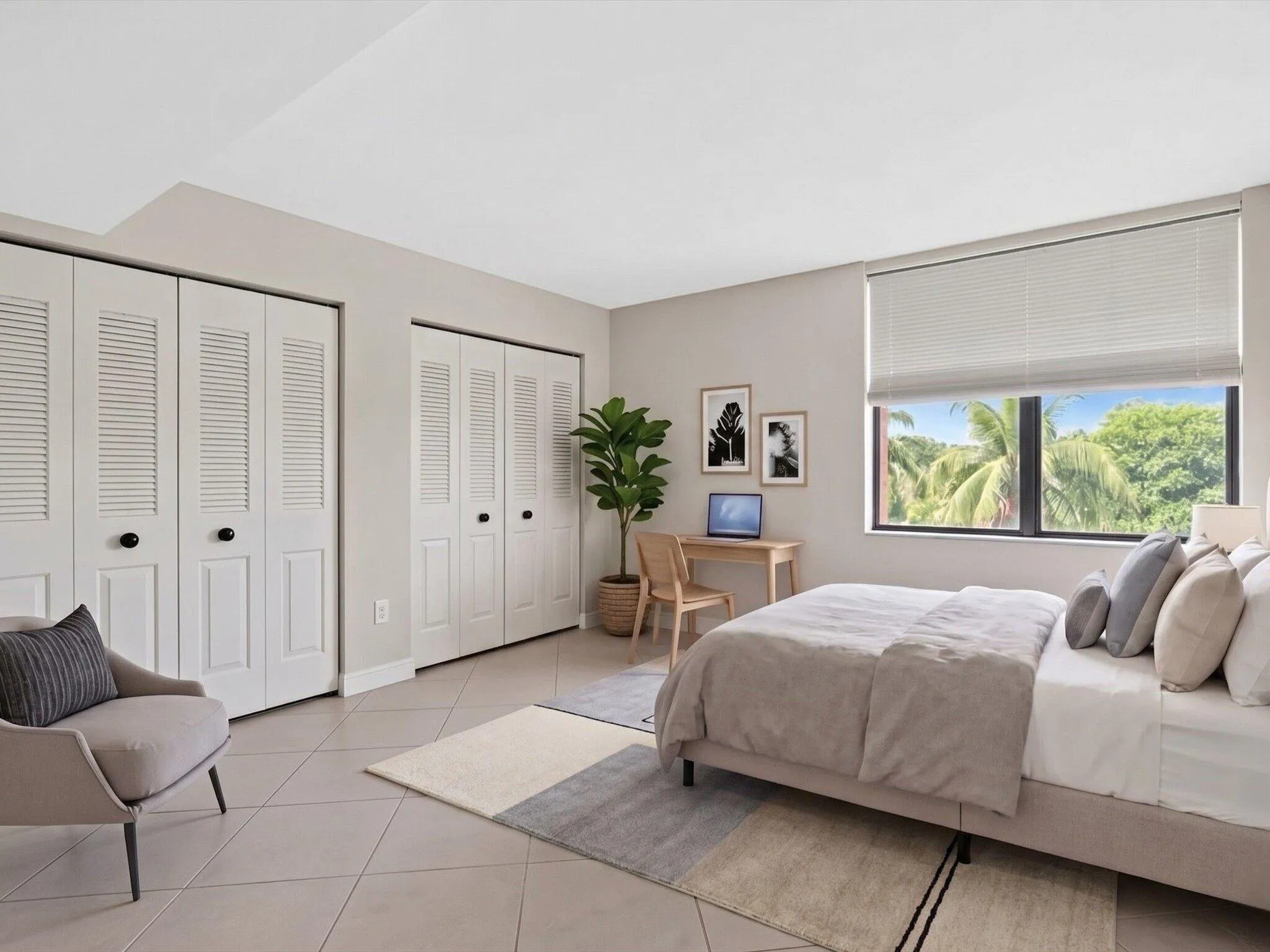 Virtually Staged Bedroom
