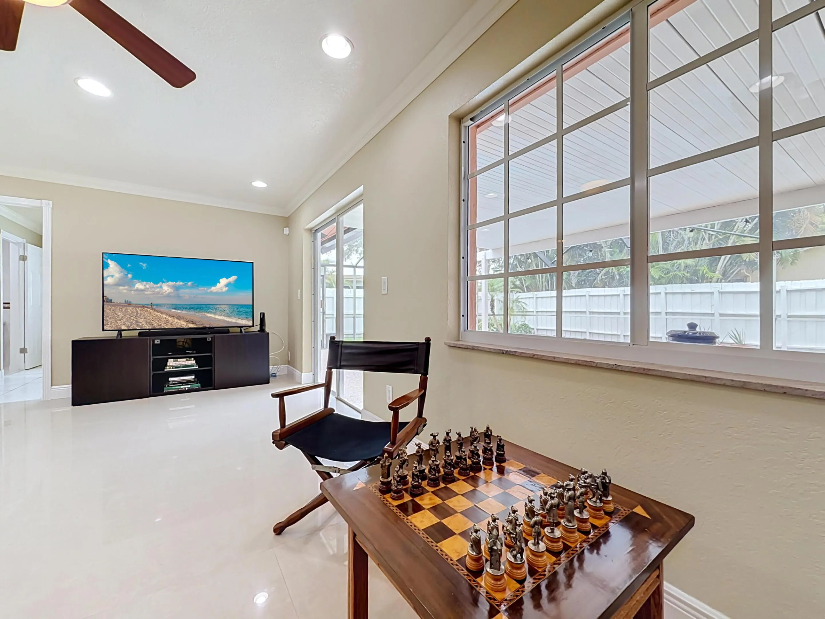 Living room or flex space very bright