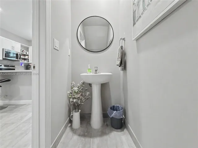half bathroom downstairs