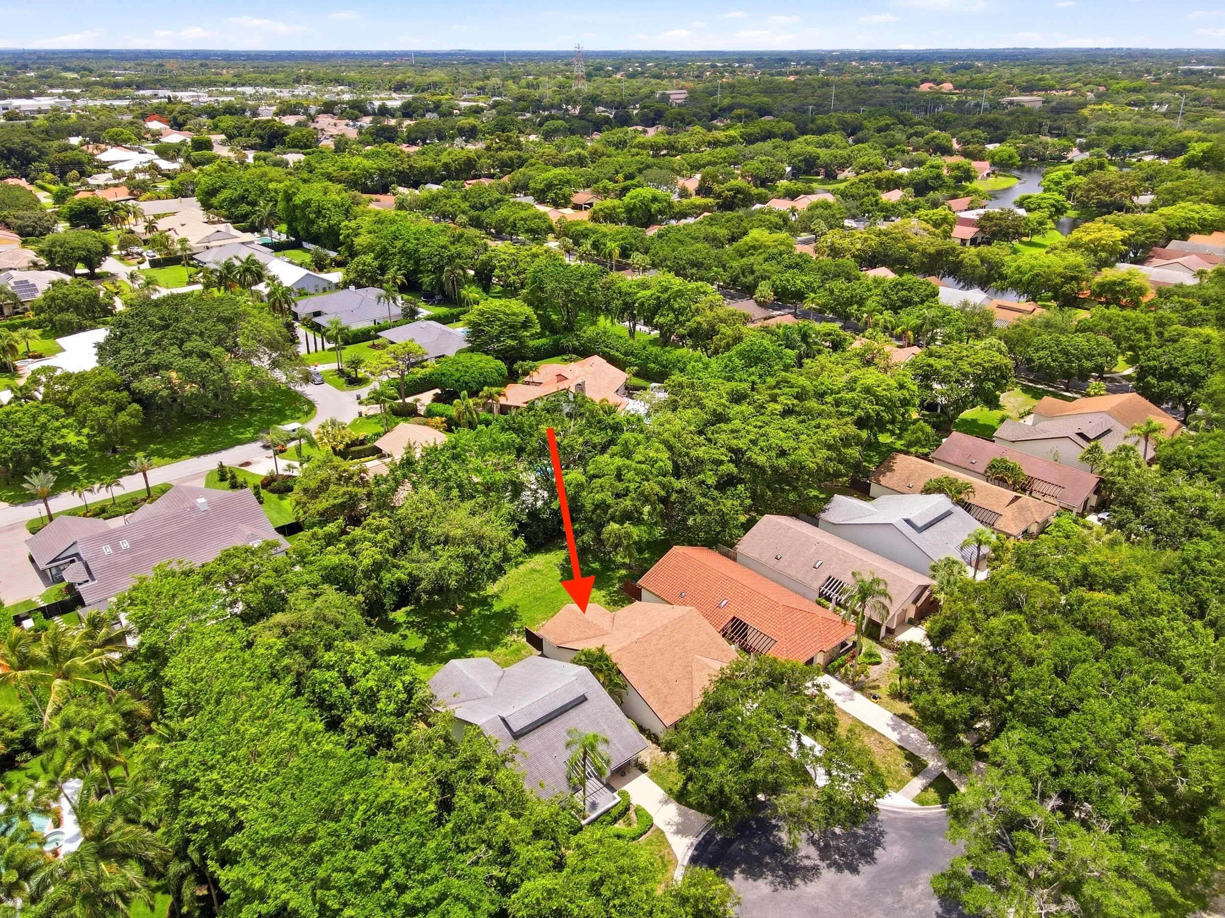 Aerial looking SW
