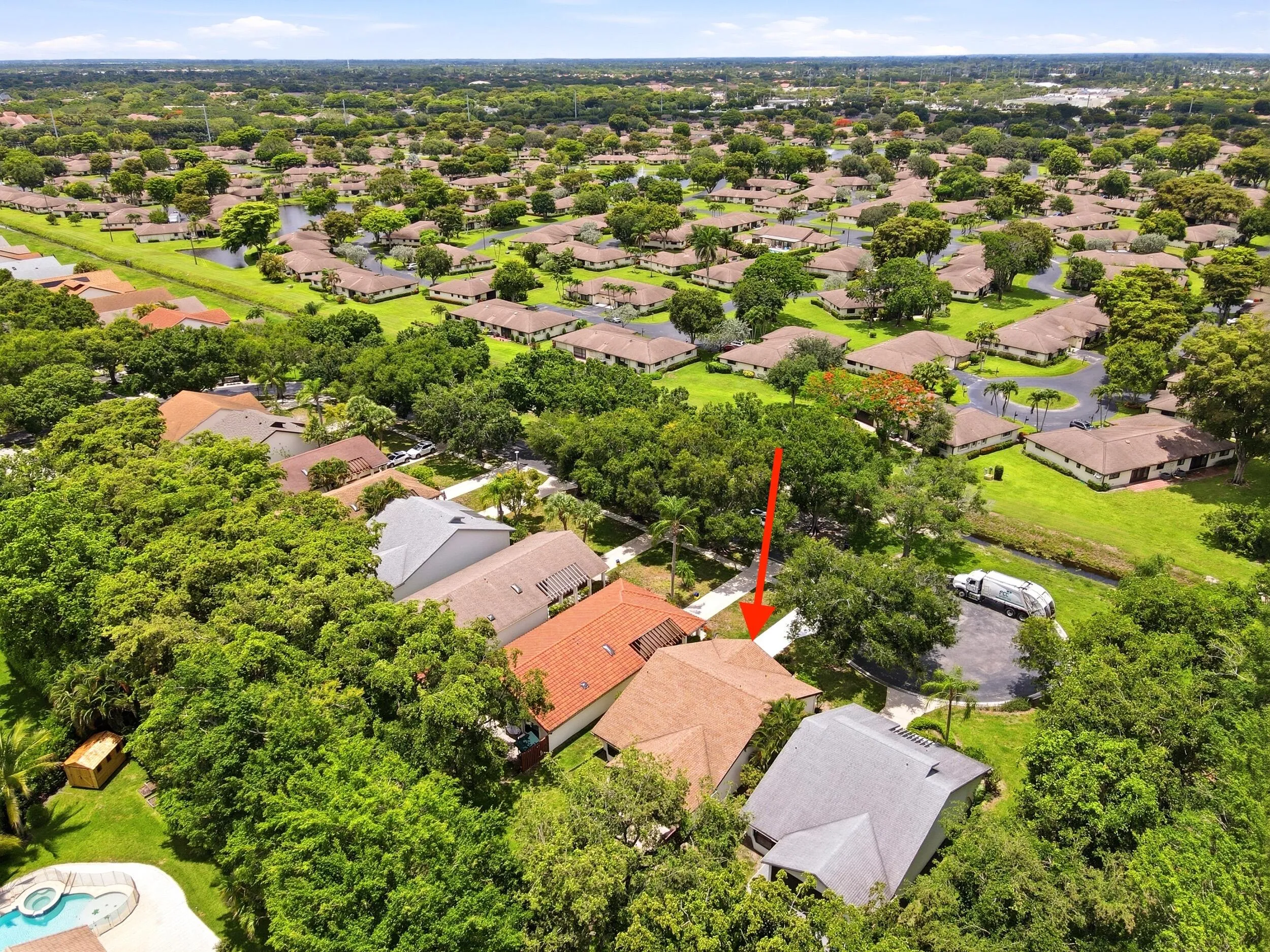 Aerial looking NW