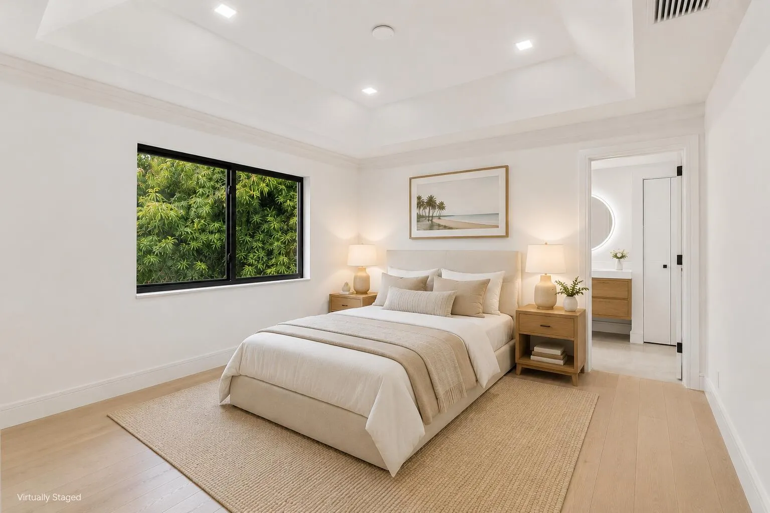 En-suite staged