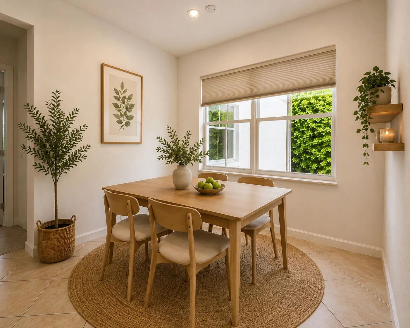 Breakfast area AI Staged