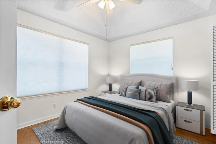 Main Floor Bed Staged