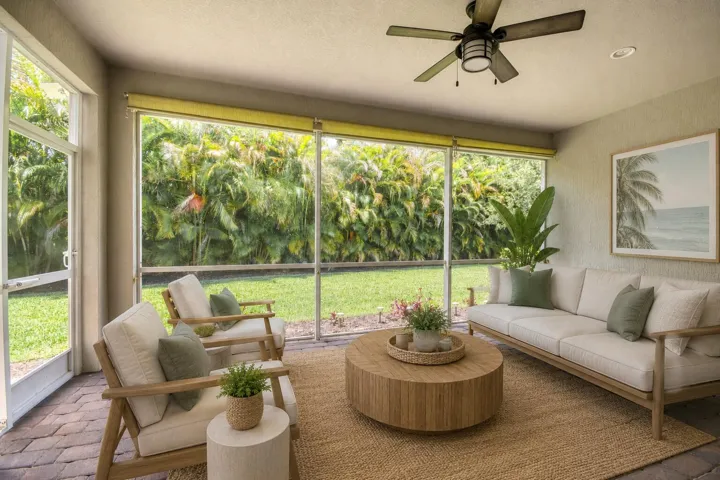 Screen-Enclosed Covered Patio