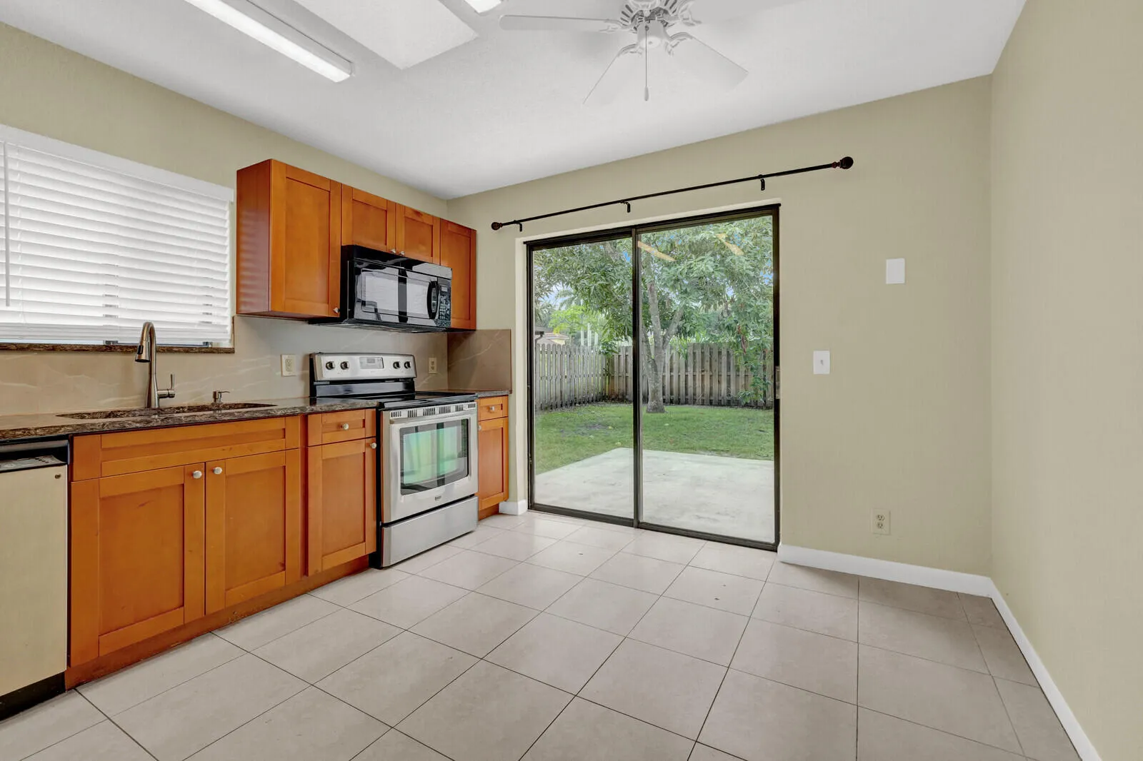 Kitchen to outdoor patio