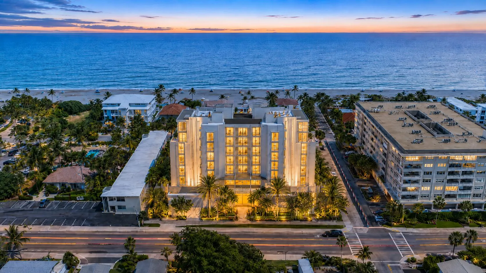 Aerial Briny Ave Building