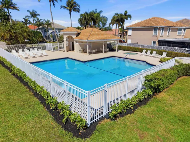Subdivision's Pool Bird Eye View