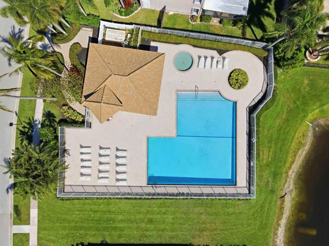 Subdivision's Pool Above
