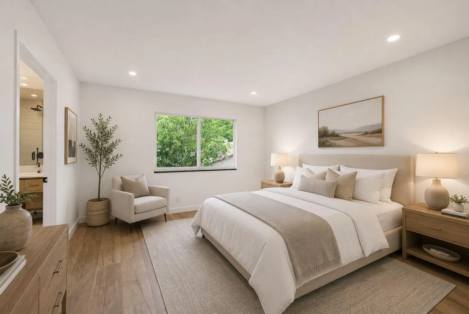 Staged Bedroom