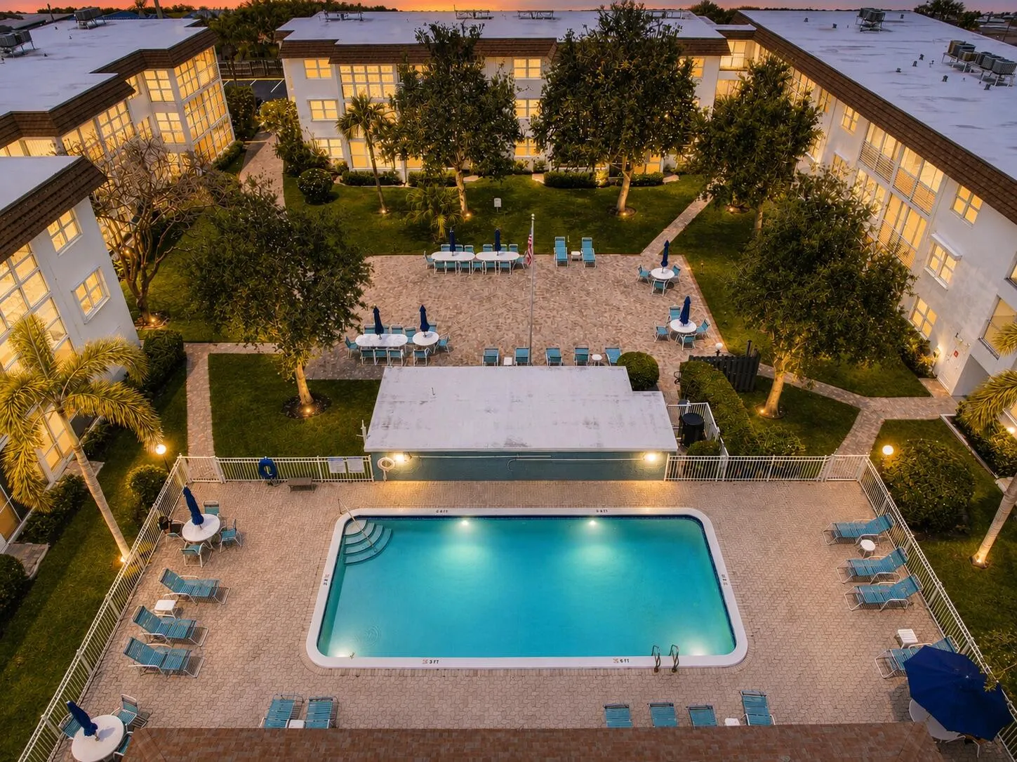 pool area aerial- ai enhance