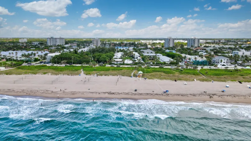 Across the street from the beach