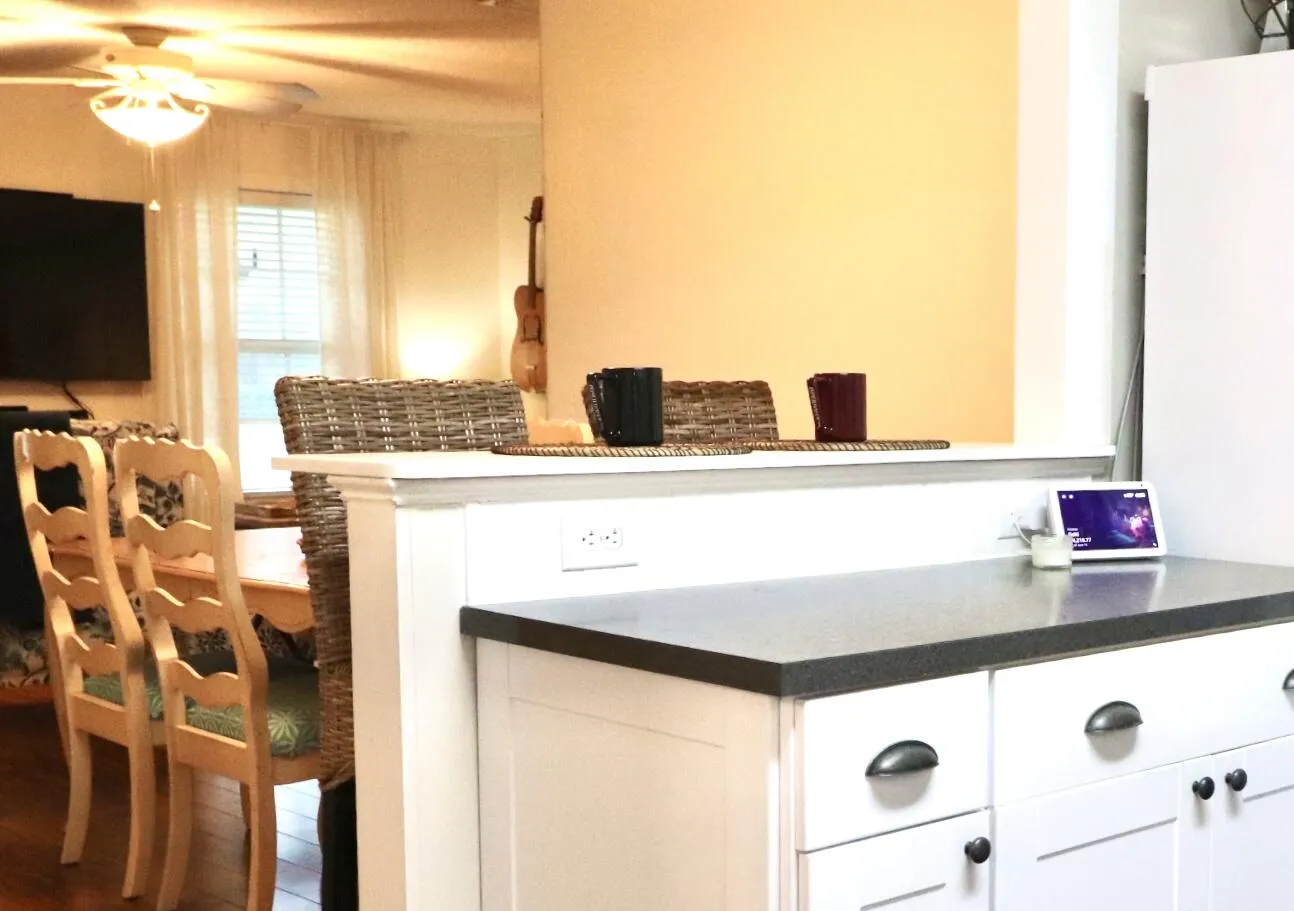 Expanded cabinetry provides extra storage options.