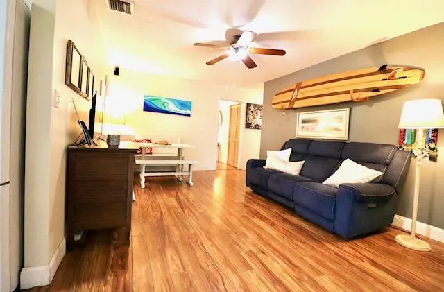 Large family room ideal for big-screen TV.