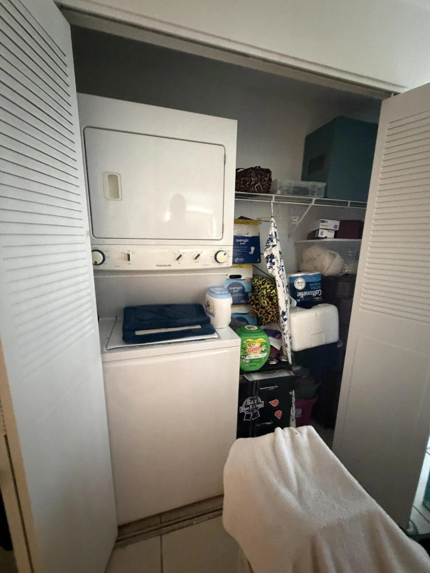 Washer and dryer inside