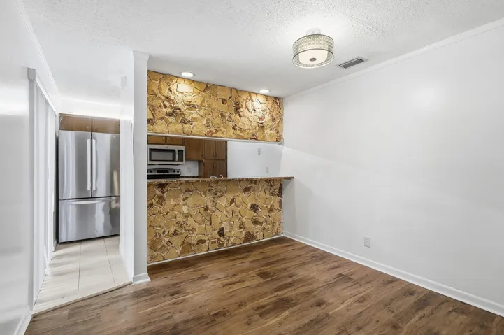 Kitchen and dining area