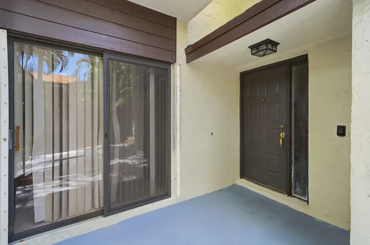 Sliding doors from dining room